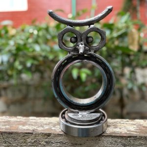 Owl Garden Metal Sculpture
