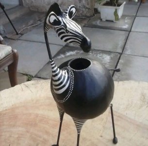 Handmade Giraffe Pen Holder