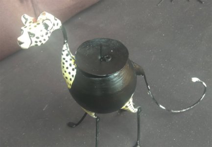 Cheetah Candle Holder