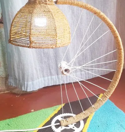 Bicycle Wheel Lamp Shade